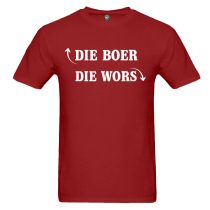 Die Boer Red Short Sleeve Adult T-Shirt