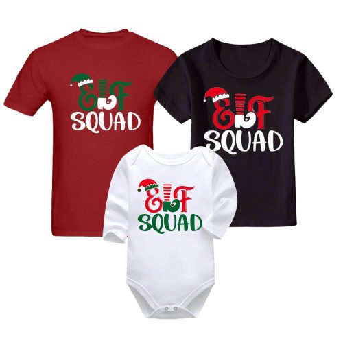 Elf Squad | Christmas | Baby Vest Bodysuit Onesie | Kids T-Shirt | Adult T-Shirt