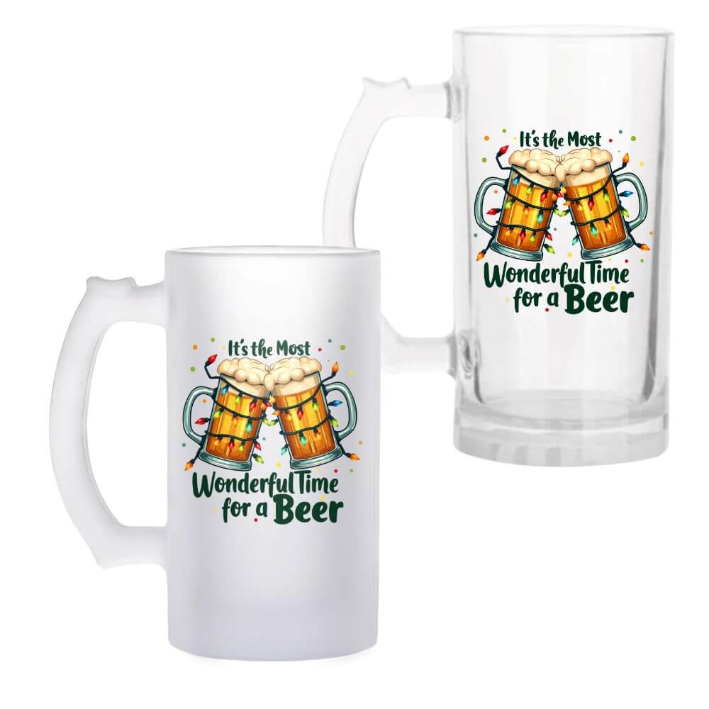 It’s The Most Wonderful Time For A Beer | Christmas | Beer Mug | 480ML Size