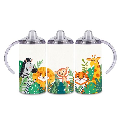 Jungle Pals | Animals | Double Wall Stainless Steel Thermal Sippy Cup | 360ML Size