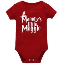 Mommy's Little Muggle Red Short Sleeve Baby Vest