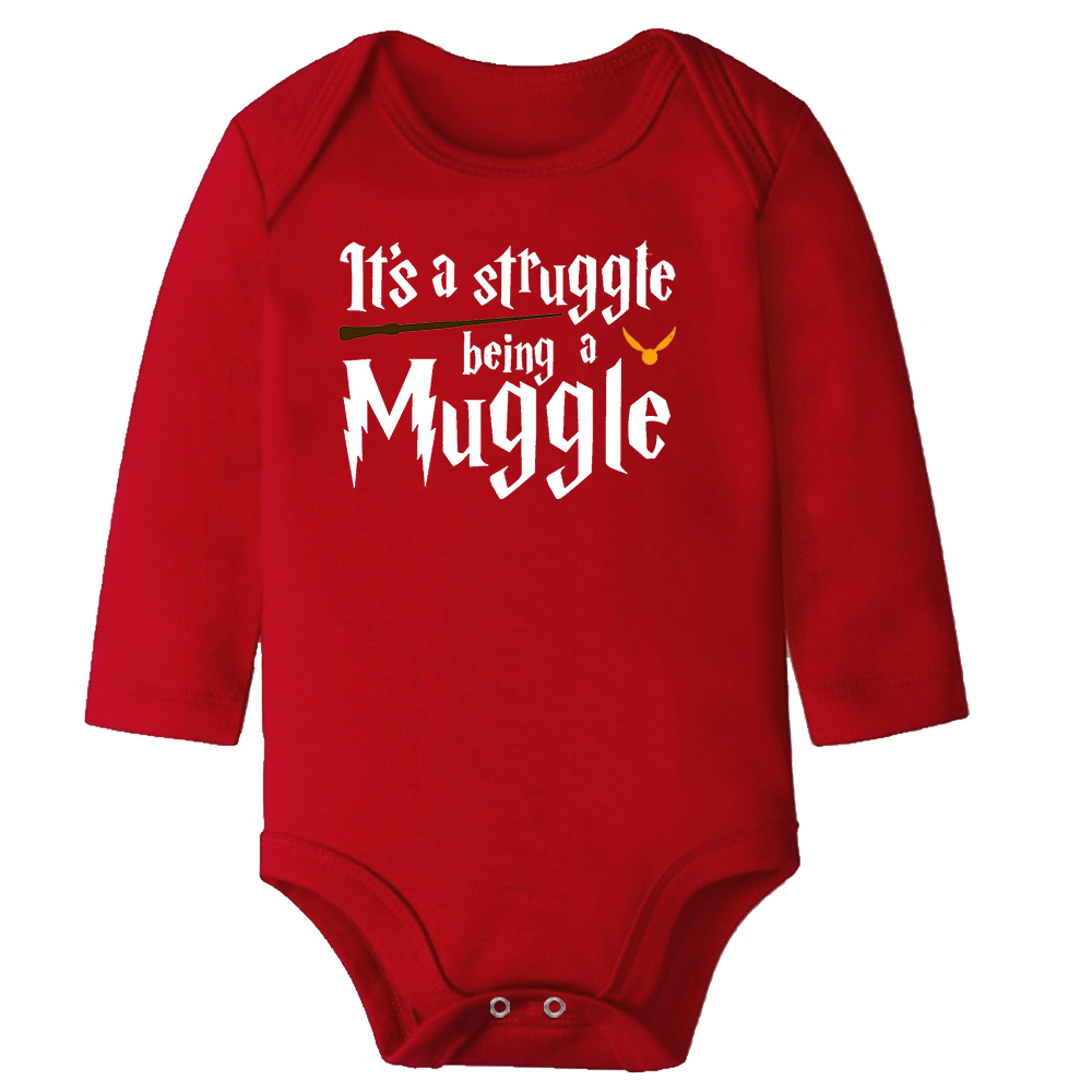 It's A Struggle Being A Muggle Harry Potter Baby Vest Bodysuit