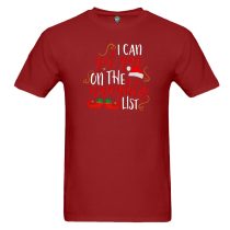 Naughty List Red Mens Short Sleeve T-Shirt
