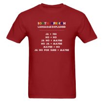 South African Language Red Short Sleeve Men's T-Shirt