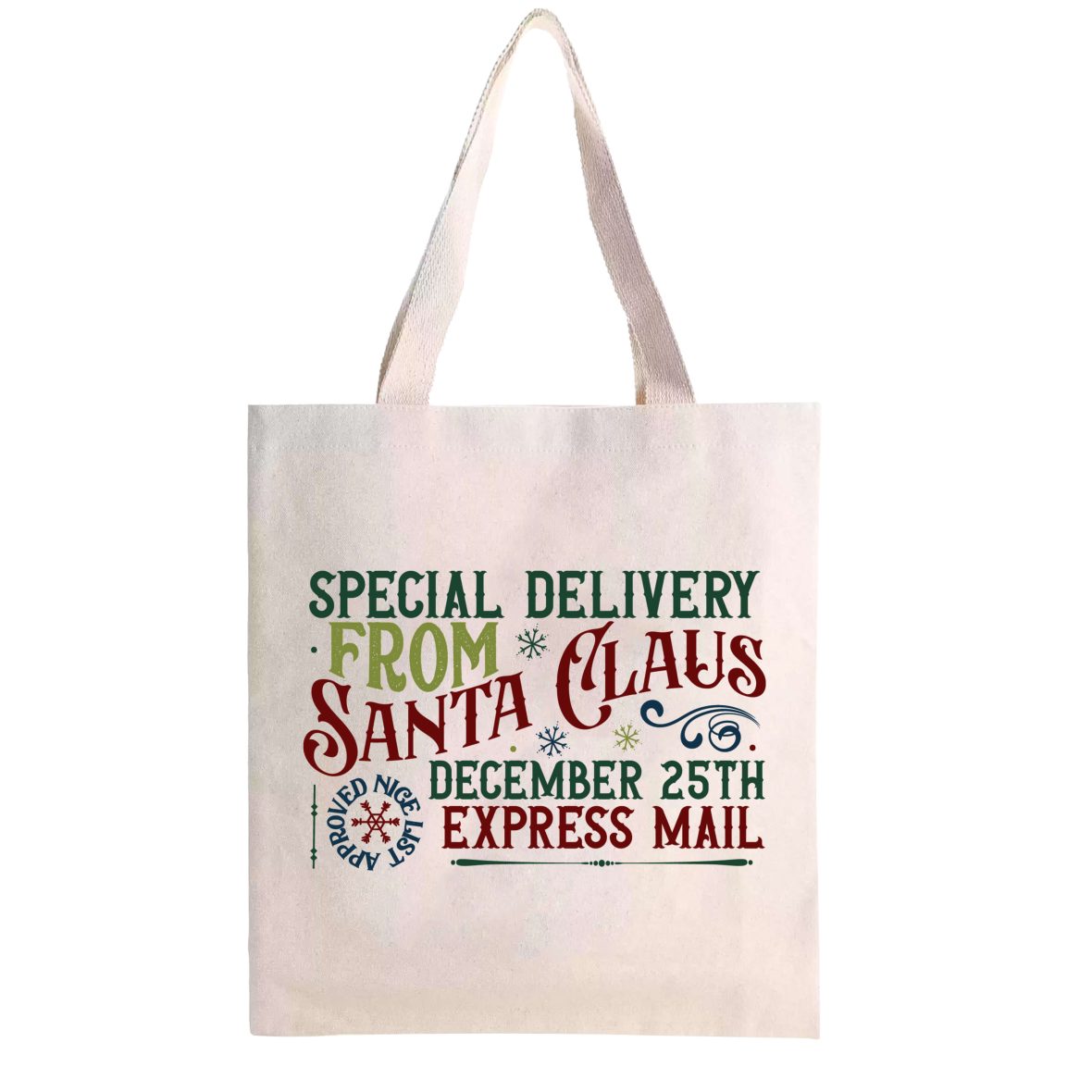 Special Delivery | Christmas | Custom Printed | Tote Bag (31cm x 35.5cm)