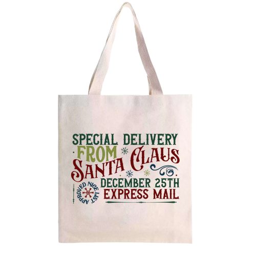 Special Delivery | Christmas | Custom Printed | Tote Bag (31cm x 35.5cm)
