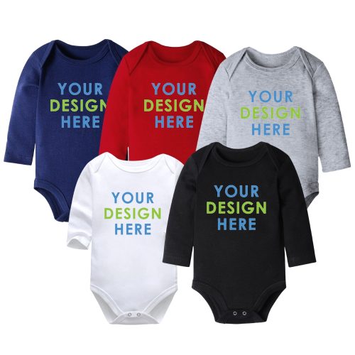 Add Your Own Design | Custom Printed | Upload Your Own Image | Baby Vest Bodysuit Onesie