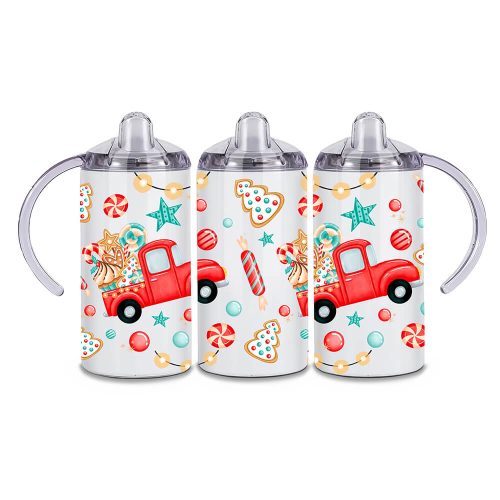 Christmas Truck | Christmas | Double Wall Stainless Steel Thermal Sippy Cup | 360ML Size