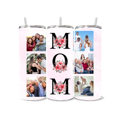 MOM | Custom Photos | Mother's Day | Double Wall Stainless Steel Thermal Travel Mug | 900ML Size