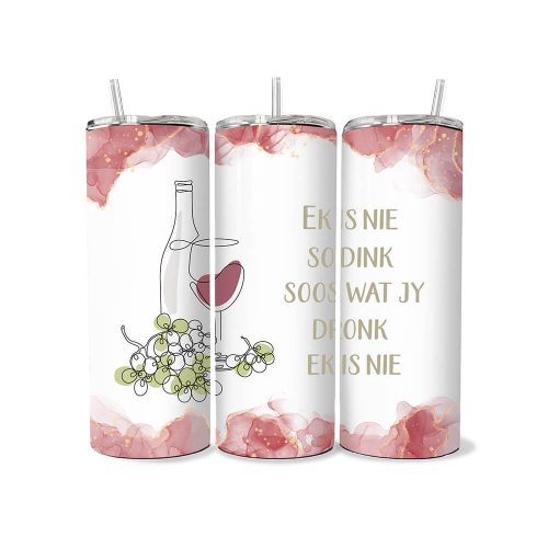 Ek Is Nie | Afrikaans | Adult Humour | Double Wall Stainless Steel Thermal Travel Mug | 900ML Size