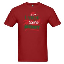 Elfing Merry Red Short Sleeve Mens T-Shirt