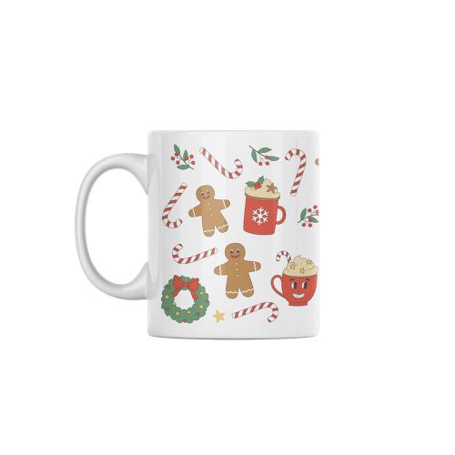 Gingerbread Man  | Christmas | Coffee | Custom Printed Mugs | 330ML Size