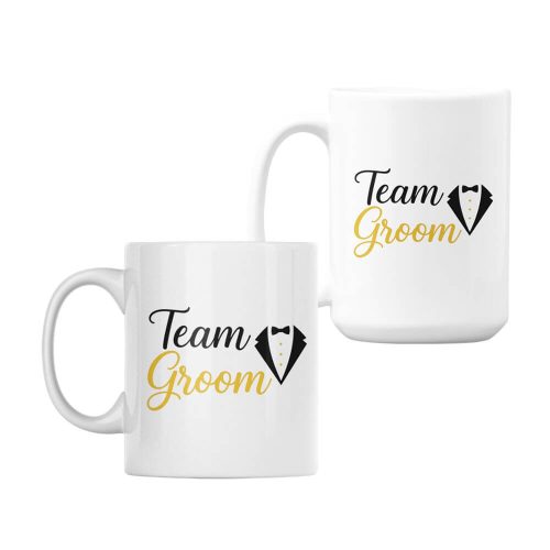 Team Groom | Bridal | Wedding | Custom Printed Mugs | 330ML Size | 440ML Size