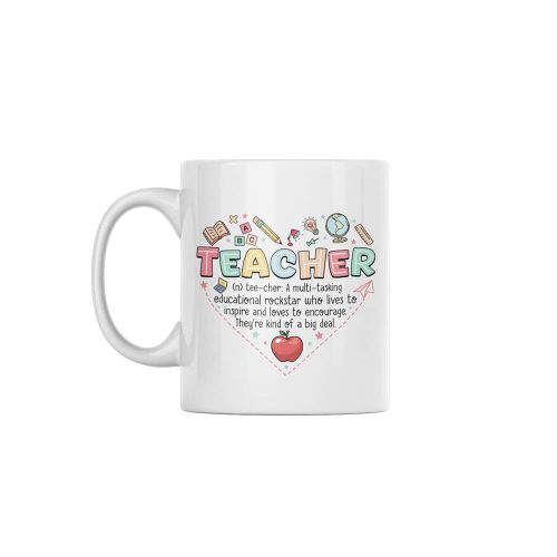 (n) tee-cher | Teacher | Coffee | Custom Printed Mugs | 330ML Size