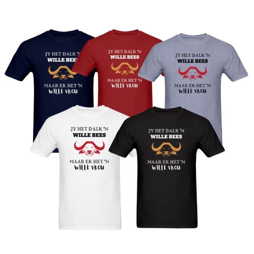Wille Bees | Afrikaans | Adult Humour | Men's T-Shirt