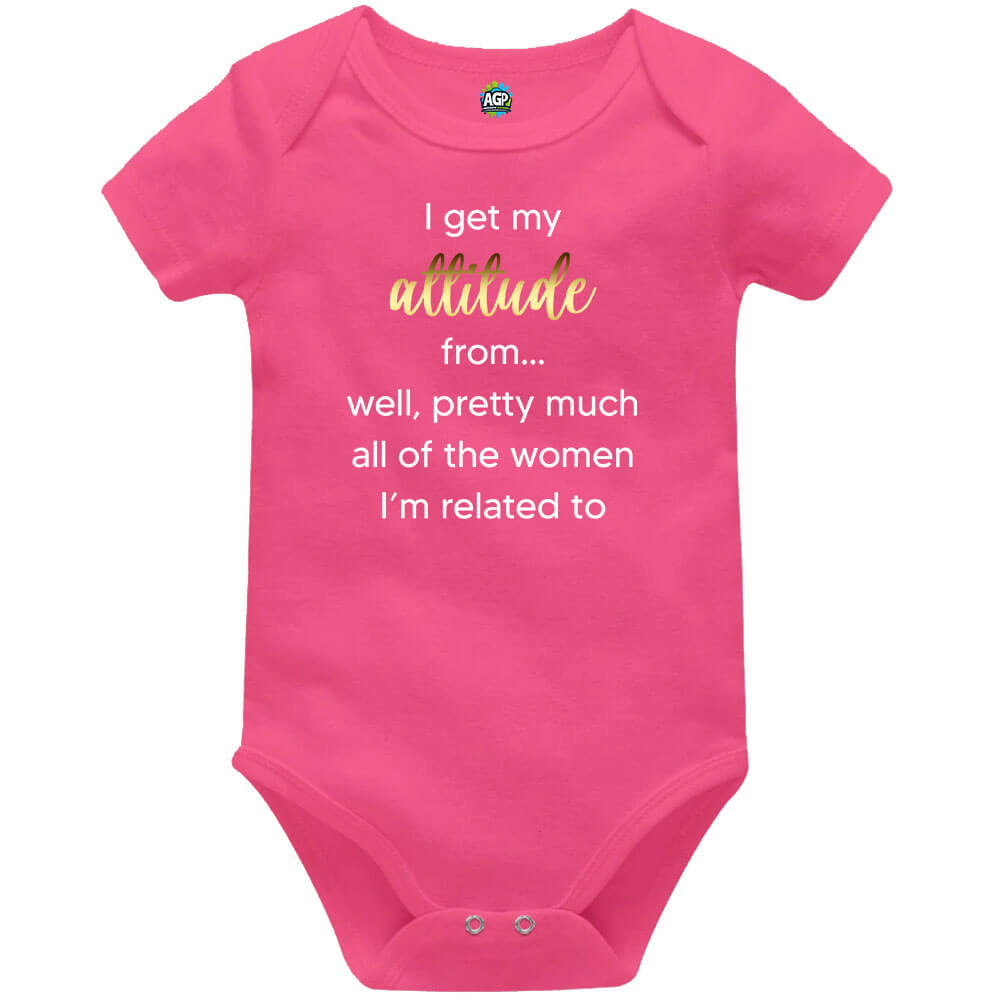 Attitude Coral Short Sleeve Baby Vest