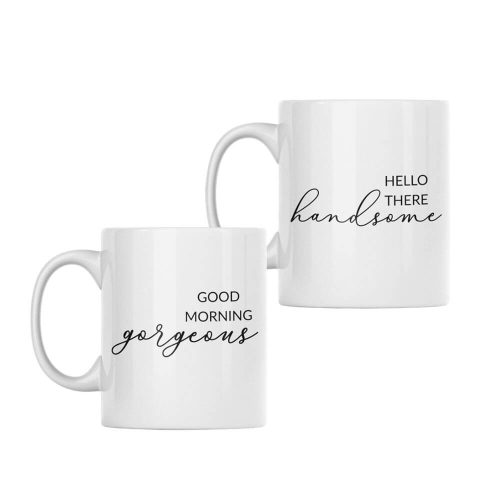 Gorgeous and Handsome | Valentine's Day | Couples | Custom Printed Mugs | 330ML Size