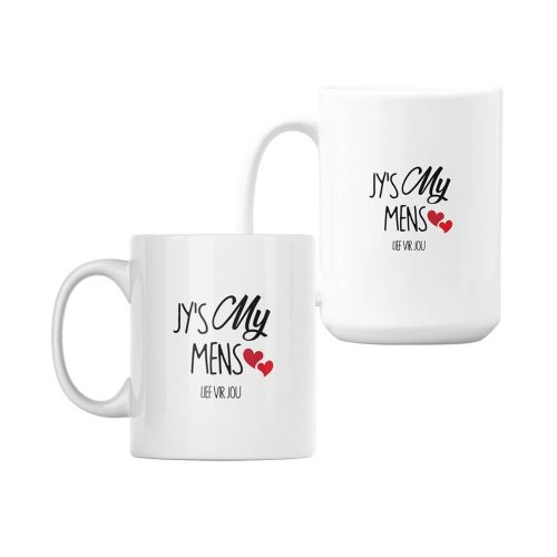 Jy's My Mens | Valentine's Day | Afrikaans | Custom Printed Mugs | 330ML Size | 440ML Size