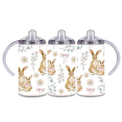 Vintage Easter Bows | Easter | Double Wall Stainless Steel Thermal Sippy Cup | 360ML Size