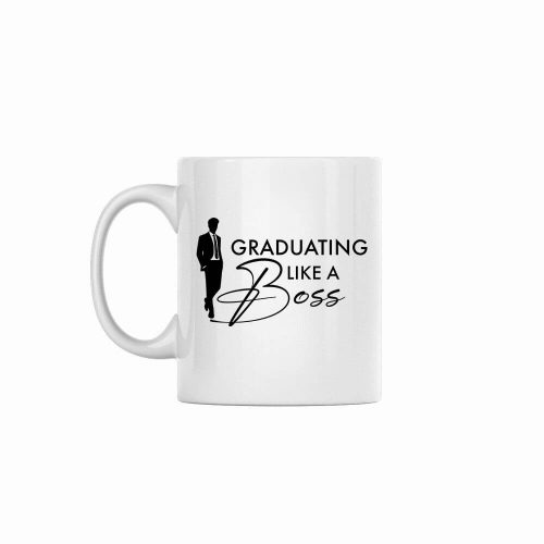 Graduating Like A Boss | Graduation | Custom Printed Mugs | 330ML Size