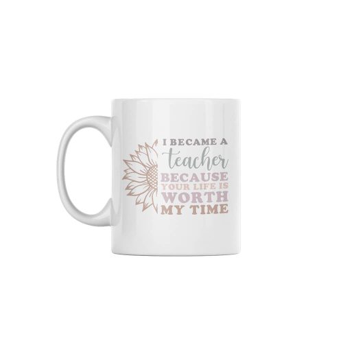 I Became A Teacher | Teacher | Custom Printed Mugs | 330ML Size