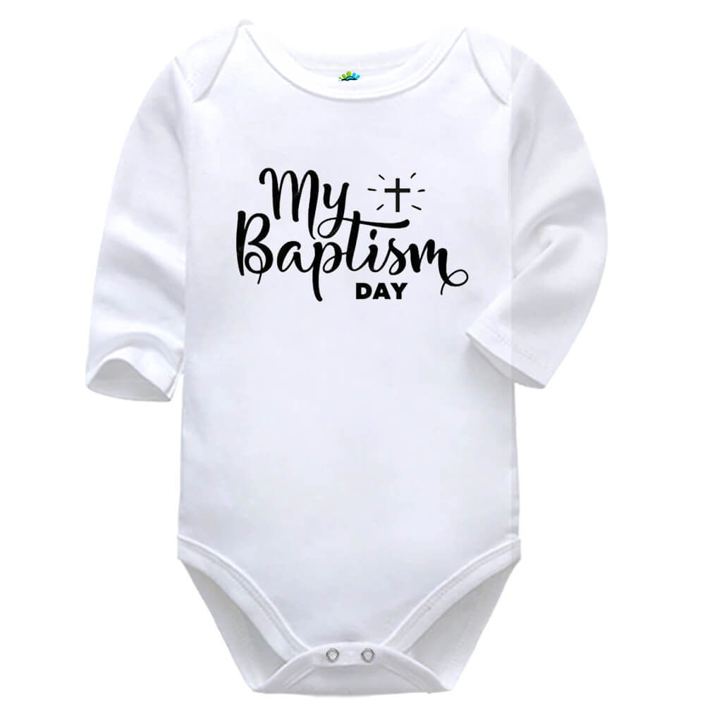 My Baptism Day | Christian | Baptism | Baby Vest Bodysuit Onesie - Image 5