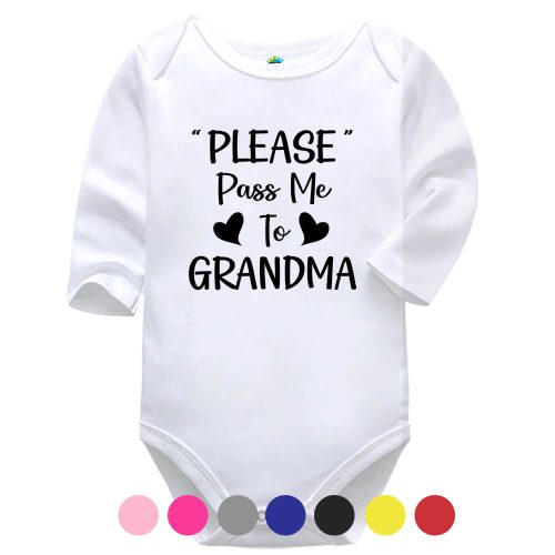 "Please" Pass Me To | Family | Grandparents | Baby Vest Bodysuit Onesie