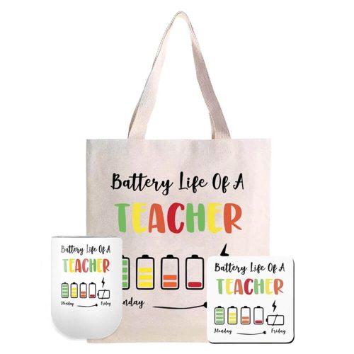 Battery Life Of A Teacher | Teacher Appreciation | Teacher | Gift Sets
