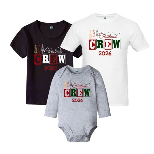 Christmas Crew 2026 | Christmas | Baby Vest Bodysuit Onesie |  Kids T-Shirt | Adult T-Shirt