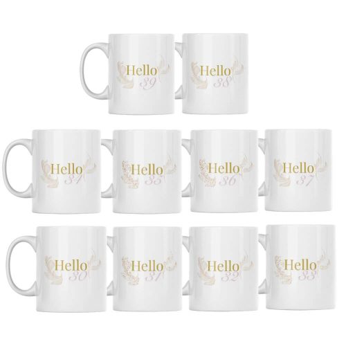 Hello 30's | Birthday | Custom Printed Mugs | 330ML Size