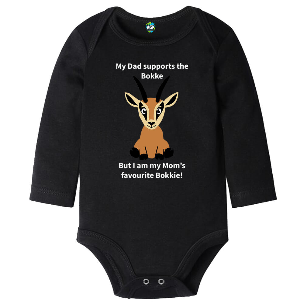 My Dad Supports The Bokke | Rugby | Baby Vest Bodysuit Onesie - Image 17