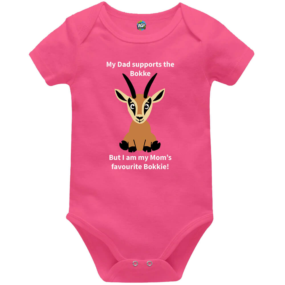 My Dad Supports The Bokke | Rugby | Baby Vest Bodysuit Onesie - Image 12