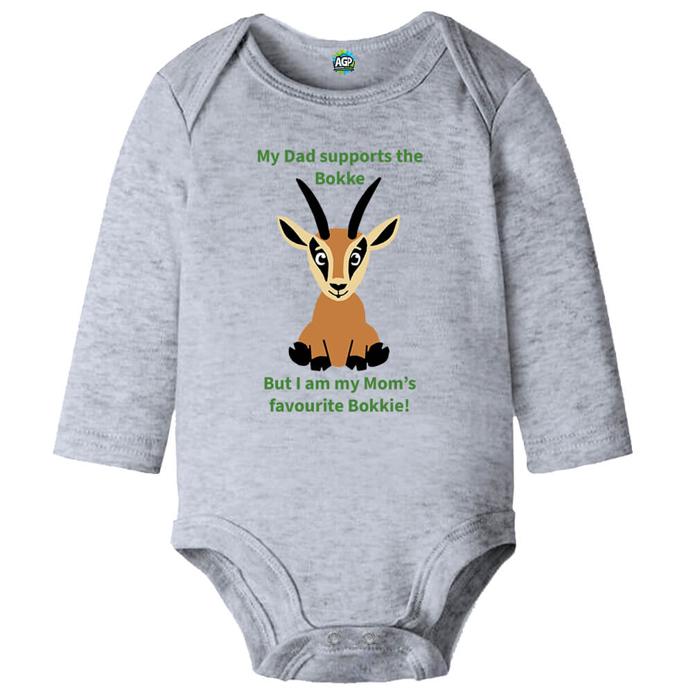 My Dad Supports The Bokke | Rugby | Baby Vest Bodysuit Onesie - Image 11