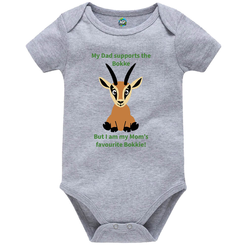 My Dad Supports The Bokke | Rugby | Baby Vest Bodysuit Onesie - Image 10