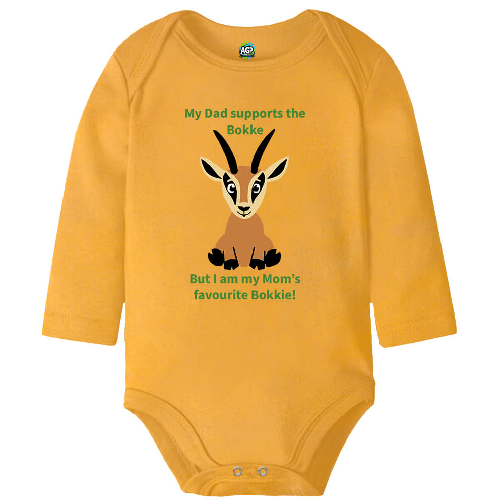 My Dad Supports The Bokke | Rugby | Baby Vest Bodysuit Onesie - Image 9