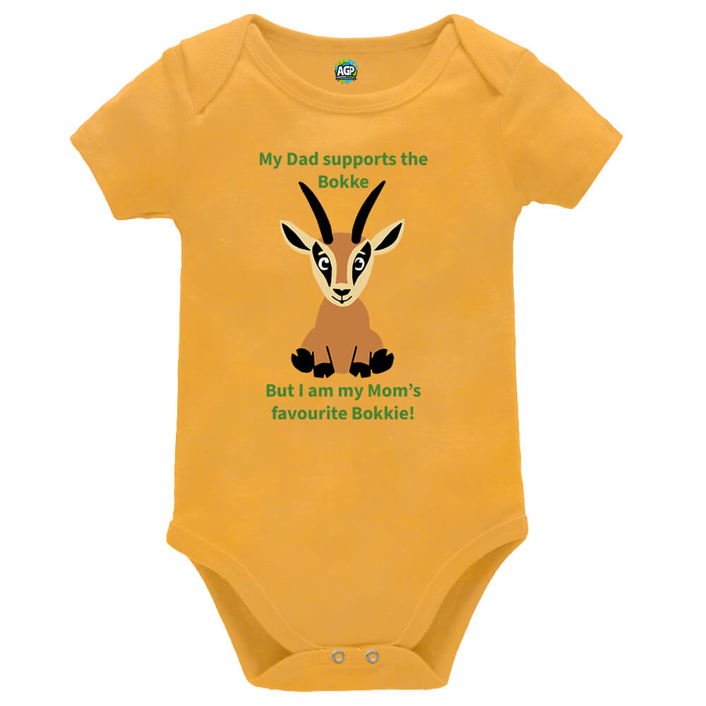 My Dad Supports The Bokke | Rugby | Baby Vest Bodysuit Onesie - Image 8